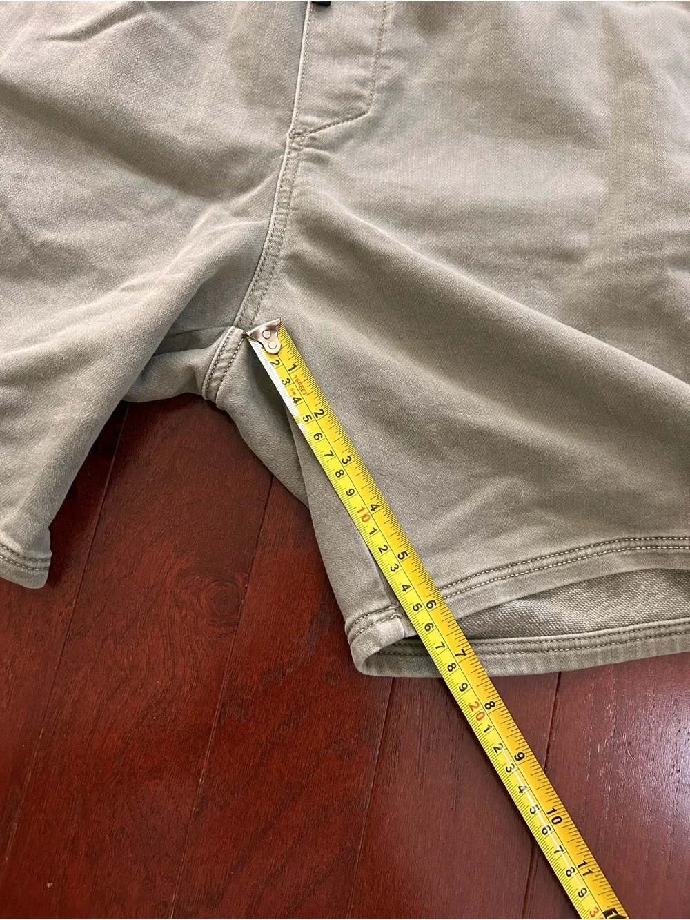 Zara DNWR Khaki Elastic Waist Drawstring Chino Shorts Men's Size Large